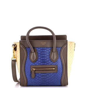 Celine Tricolor Luggage Bag Python And #228402C17B